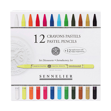 Introductory Set Pastel Pencils Sennelier, zestaw 12 kolory