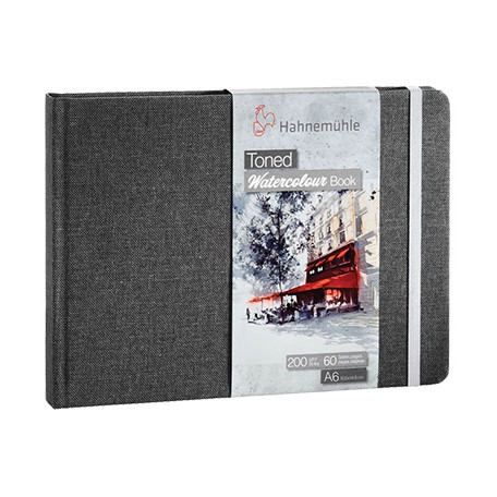 Toned Grey Watercolur Book Hahnemuhle, twarda oprawa, A6