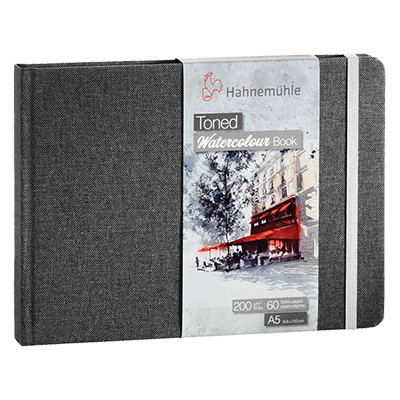 Toned Watercolur Book Grey Hahnemuhle, 200 g, A5