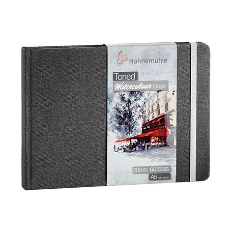 Toned Watercolur Book Grey Hahnemuhle, 200 g, A5