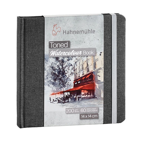 Toned Watercolur Book Grey Hahnemuhle, 200 g, A5