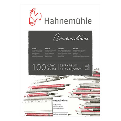 Blok Creativ Hahnemuhle,100 g/m², 100 ark. A3