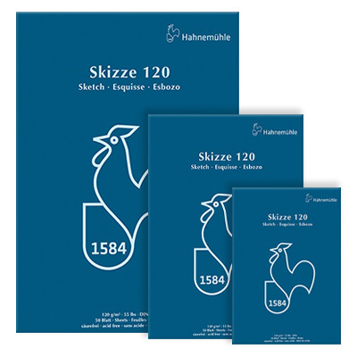 Blok szkicowy Skizze 120 Hahnemuhle, 50 ark. A5