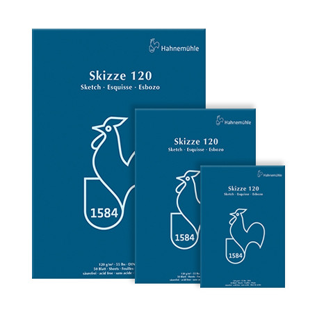 Blok szkicowy Skizze 120 Hahnemuhle, 50 ark. A5