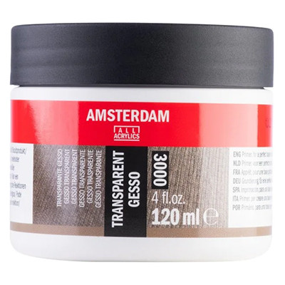 Gesso bezbarwne Amsterdam, przezroczyste gesso 120 ml