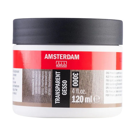 Gesso bezbarwne Amsterdam, przezroczyste gesso 120 ml