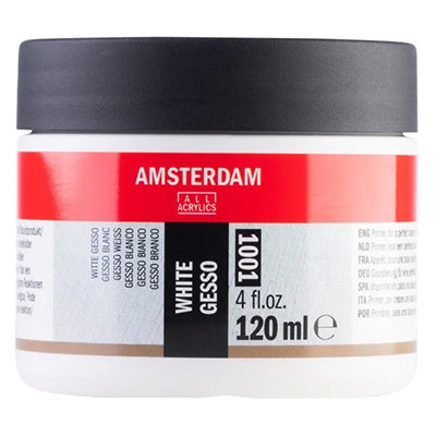 Gesso białe Amsterdam, white gesso 120 ml