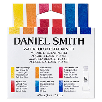 Essentials Set, akwarele w tubkach Daniel Smith 6 x 5 ml