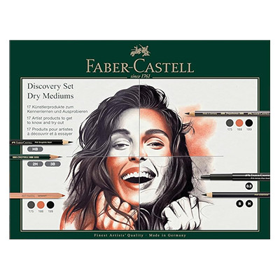Discovery Set Dry Mediums zestaw Faber Castell, 17 el.