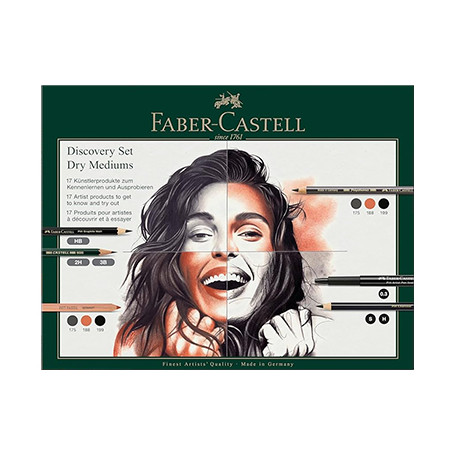 Discovery Set Dry Mediums zestaw Faber Castell, 17 el.