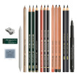 Discovery Set Dry Mediums zestaw Faber Castell, 17 el.