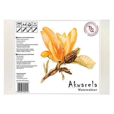 Papier do akwareli 'Magnolia' A4, 300 g/m², 10 ark.
