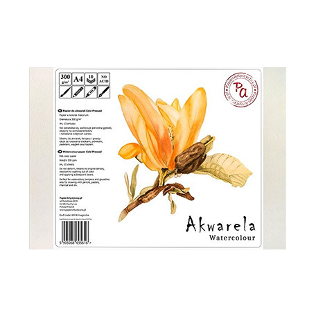 Papier do akwareli 'Magnolia' A4, 300 g/m², 10 ark.