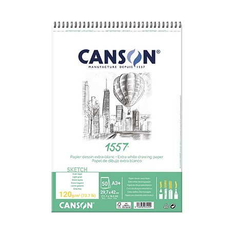Szkicownik na spirali Canson 1557 120g