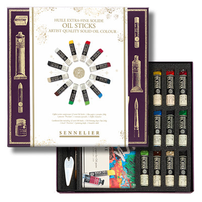 Oil Stick Mini Sennelier – zestaw prezentowy 12 kolorów