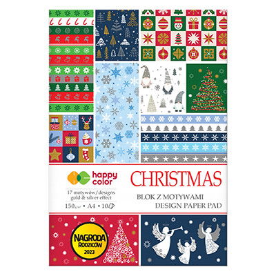 Blok z motywami - Christmas 1, Happy Color, 10 ark. A4