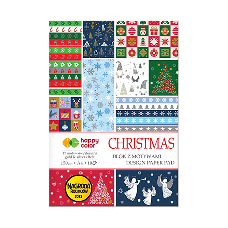 Blok z motywami - Christmas 1, Happy Color, 10 ark. A4