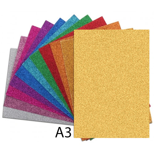 Blok papieru Brokat, Happy Color A3