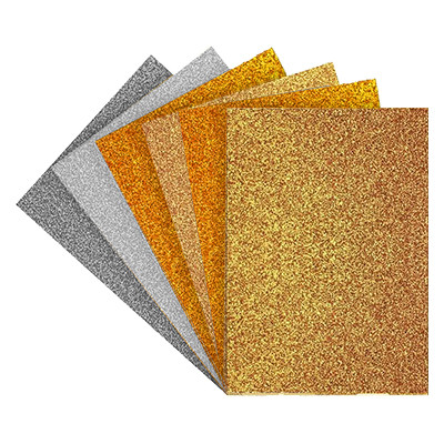 Karton brokatowy gold/silver Happy Color A3, 10 ark.