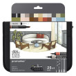 Interiors, pisaki Winsor & Newton 24+1 szt.
