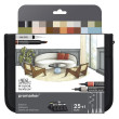Interiors, pisaki Winsor & Newton 24+1 szt.