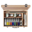 Farby olejne Winton 8 x 37 ml + akces., drewniana kaseta