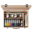 Farby olejne Winton 8 x 37 ml + akces., drewniana kaseta