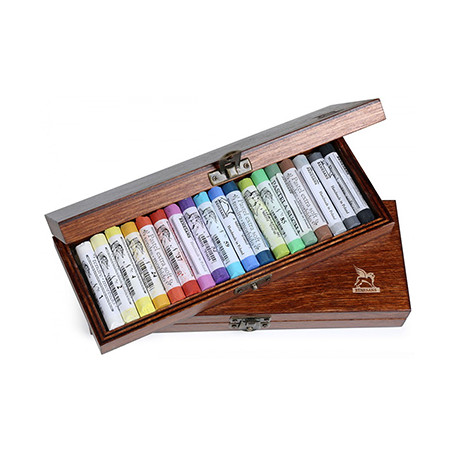 Pastele suche Renesans w drewnianej kasecie, 18 kol.