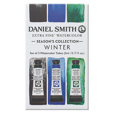 Winter Season's Collection, akwarele Daniel Smith tubki 3 x 5 ml