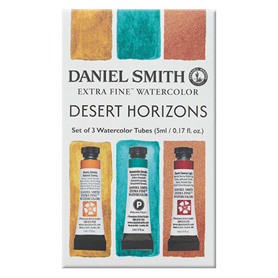 Desert Horizons, akwarele Daniel Smith tubki 3 x 5 ml