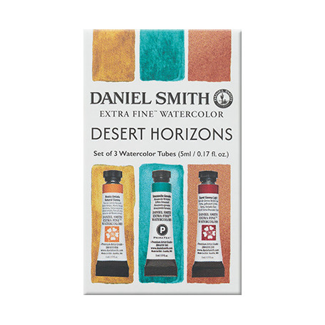 Desert Horizons, akwarele Daniel Smith tubki 3 x 5 ml