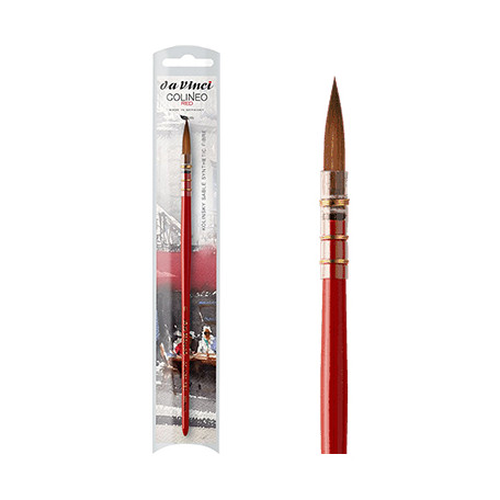 Pędzel Colineo RED nr 0 da Vinci, syntetyczny Kolinsky