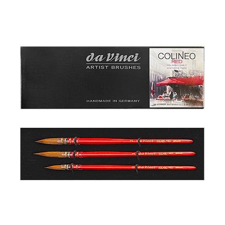 Zestaw pędzli Colineo RED da Vinci, 3 sztuki