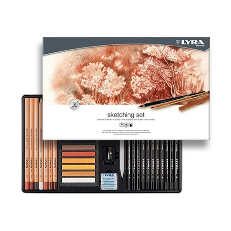 Zestaw rysunkowy Sketching Set Lyra, 35 szt.
