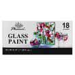 Zestaw farb do szkła Phoenix 18 x 30 ml