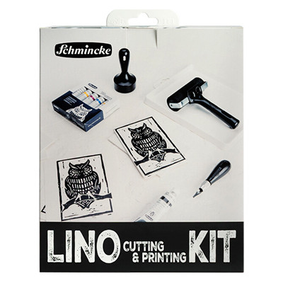 Zestaw do linorytu Schmincke, farby + akcesoria