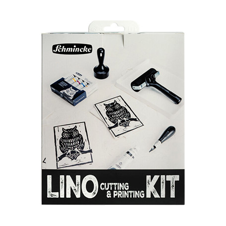 Zestaw do linorytu Schmincke, farby + akcesoria