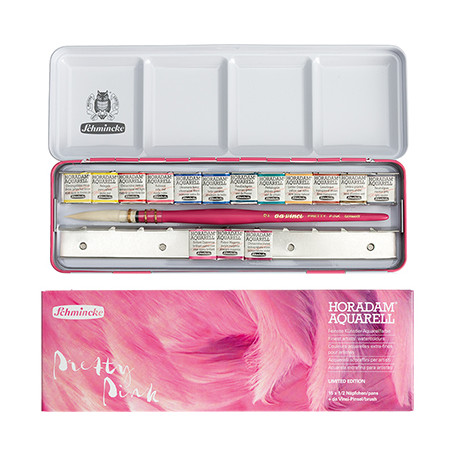 Pretty Pink akwarele Horadam Schmincke 12 + 3 kol.