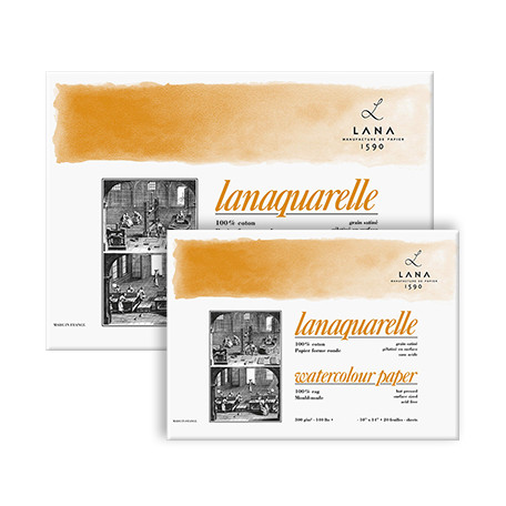 Blok do akwareli Lanaquarelle HP, 300g/m², 20 ark. 26 x 36 cm