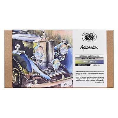 Akwarele Aquarius zestaw 28 kol. M. Omrani, Szmal