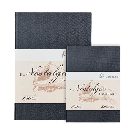 Szkicownik Nostalgie Hahnemuhle, pion A5, 190 g/m²