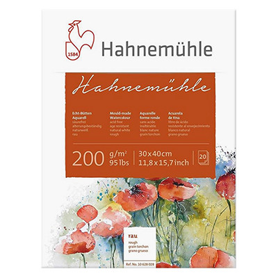 Blok akwarelowy Hahnemuhle Rough 30 x 40 cm, 200 g/m2