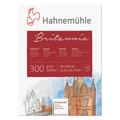 Blok akwarelowy Britannia Hahnemuhle HP 30 x 40 cm, 300 g/m2