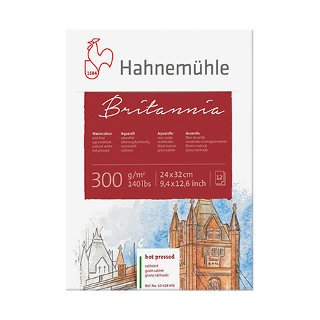 Blok akwarelowy Britannia Hahnemühle HP 24 x 32 cm, 300 g/m2