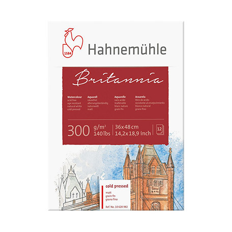 Blok akwarelowy Britannia Hahnemühle CP 36 x 48 cm, 300 g/m2