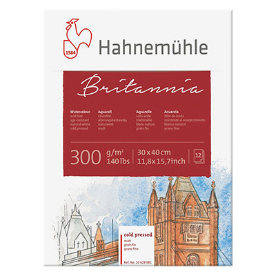 Blok akwarelowy Britannia Hahnemühle CP 30 x 40 cm, 300 g/m2