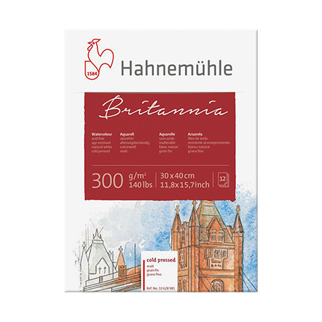 Blok akwarelowy Britannia Hahnemühle CP 30 x 40 cm, 300 g/m2