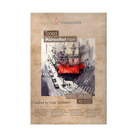 Toned Watercolur Paper Beige Hahnemuhle 200 g, A5