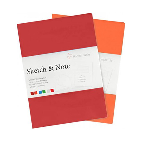 Sketch & Note szkicowniki Hahnemuhle Red/Orange A5, 2 sztuki
