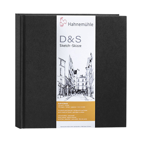 Szkicownik D&S Sketch Hahnemuhle 14 x14 cm, 140 g/m²
